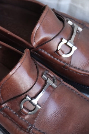 Ferragamo Brown Leather Loafers