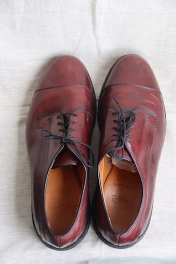 Allen Edmonds Bergland Red Brown Leather Dress Shoes - 9.5