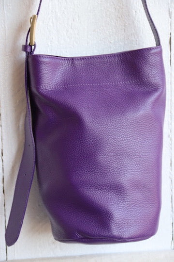 Le Nom Purple Bucket Bag