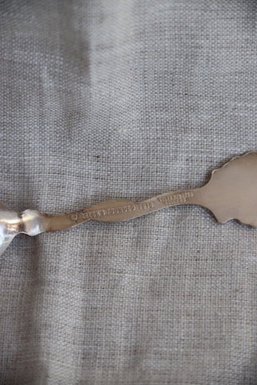 Set of Three Dutch Sterling Enamel Flower Spoons