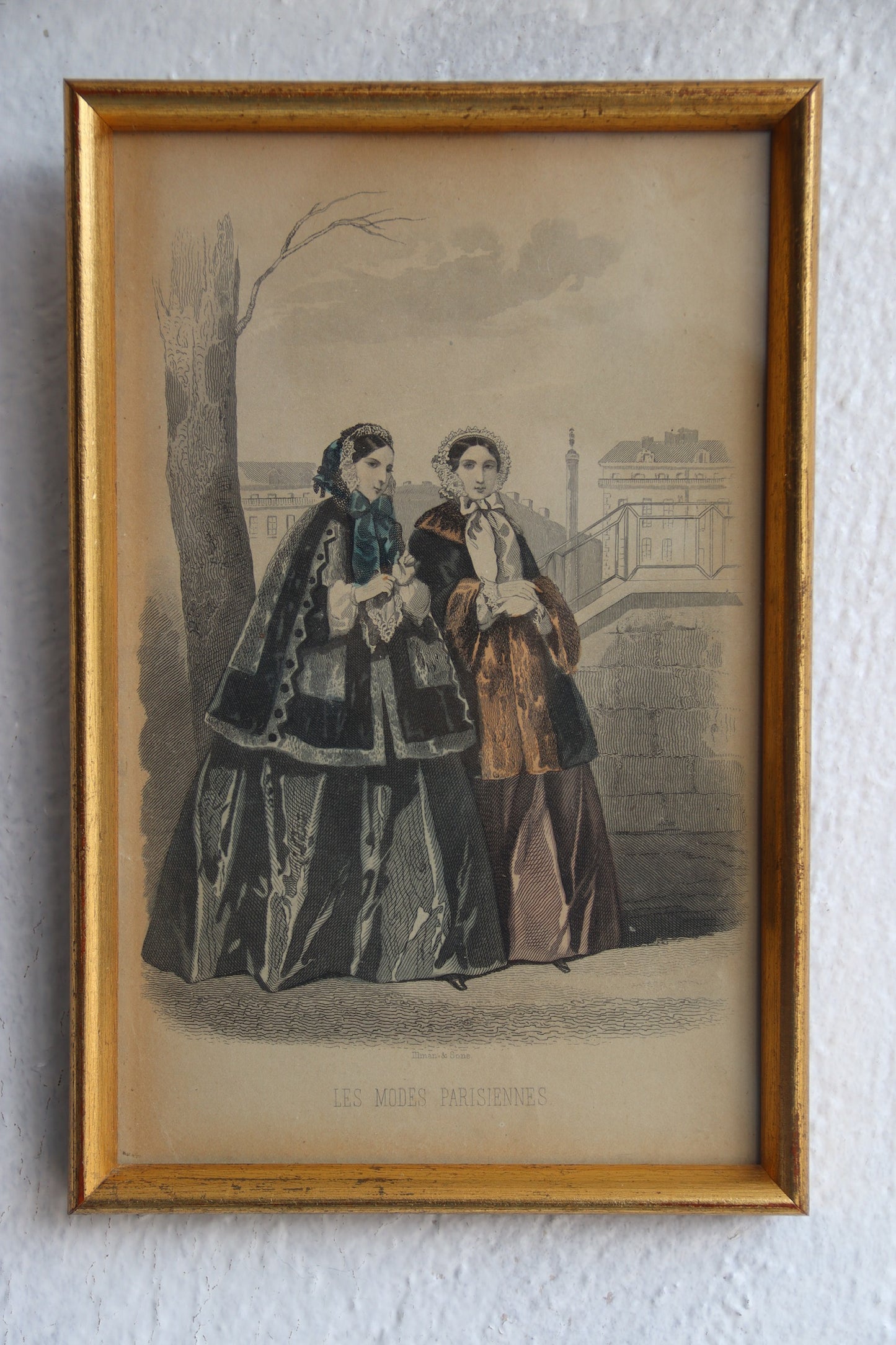 Set of Two Small Framed Fashion Prints