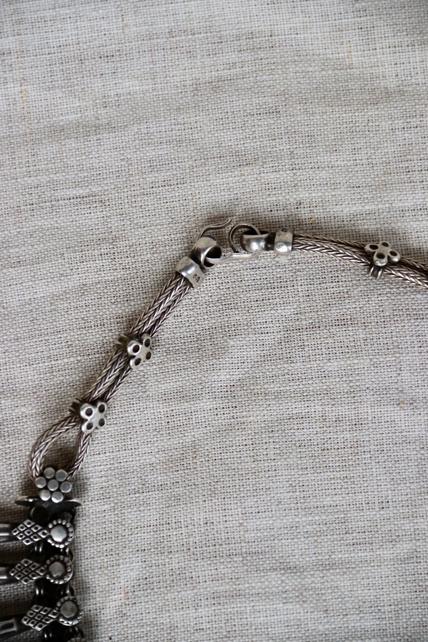 Sterling Silver Indian Collar Necklace