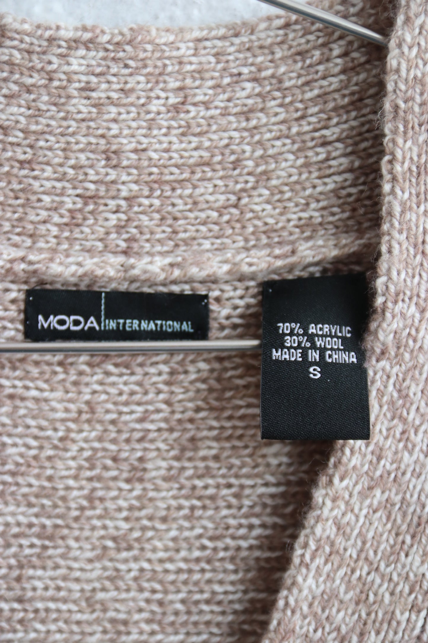 Moda International Tan Knit Dress