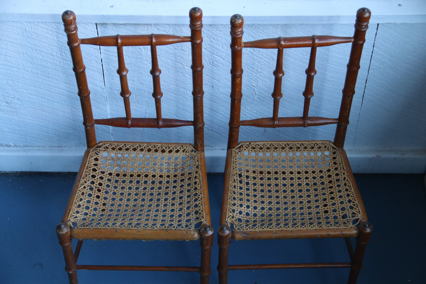 Pair of Miniature Side Chairs, 20th Century - as is