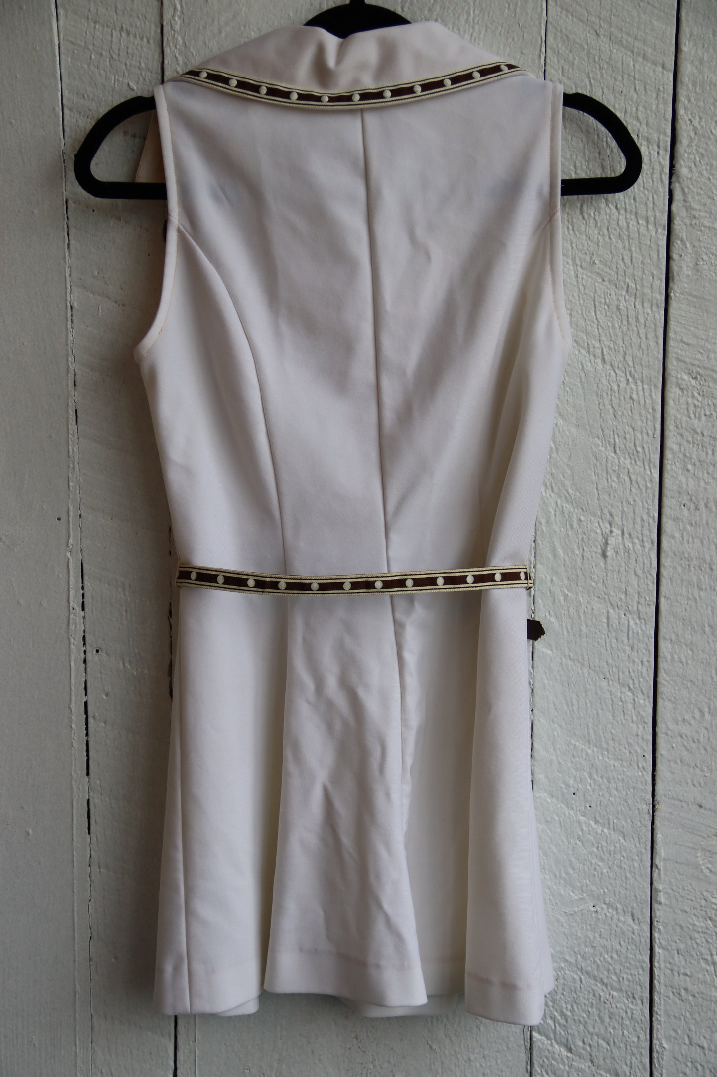 Tennis Dress with Brown Belt