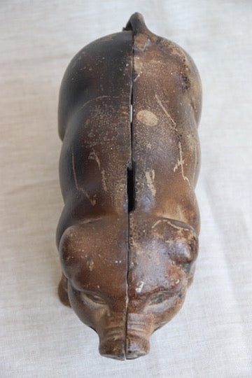 Vintage Large Metal Piggybank
