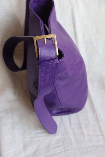 Le Nom Purple Bucket Bag