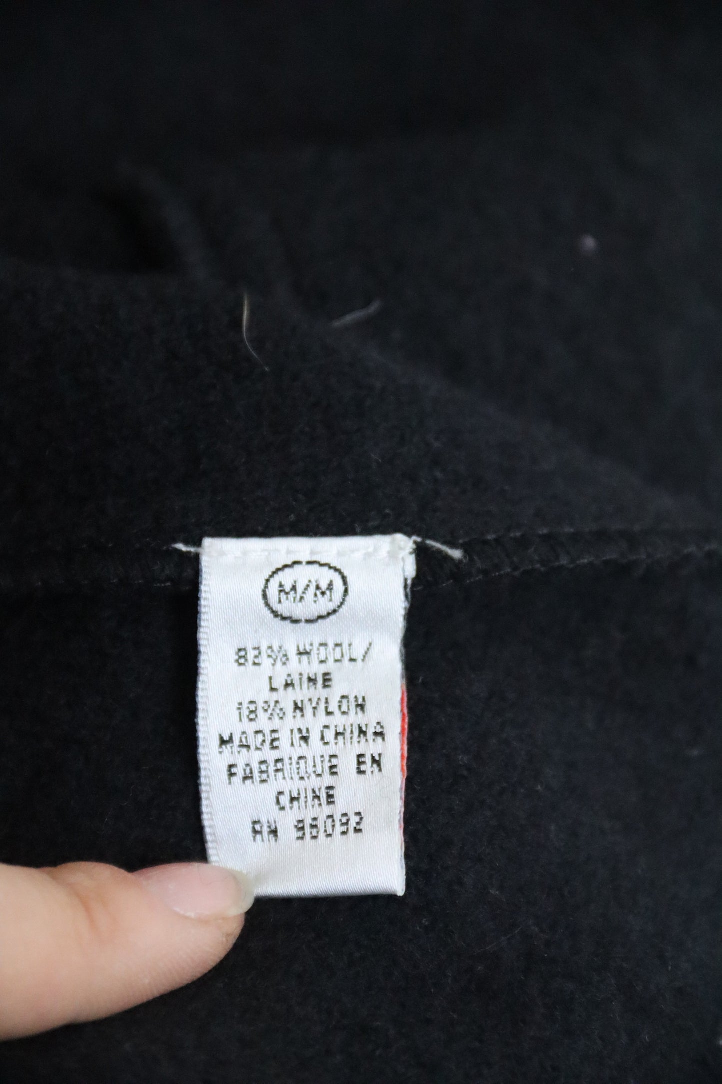 Vintage Katherine Barclay Black Ruffled Wool Coat - M