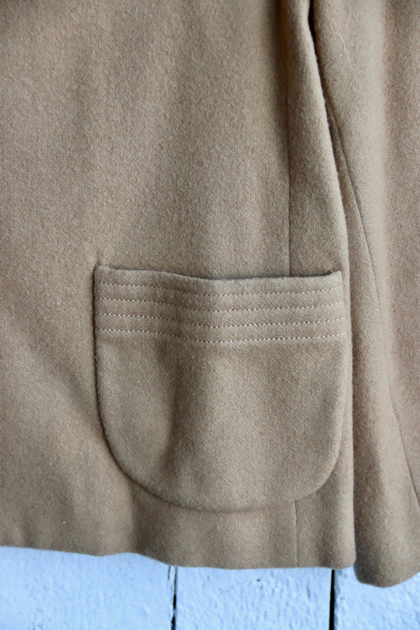Vintage Dalton Tan Wool Coat