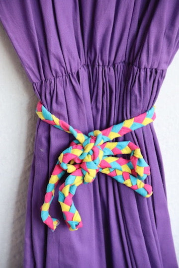 Vintage 90s Purple Rope Dress