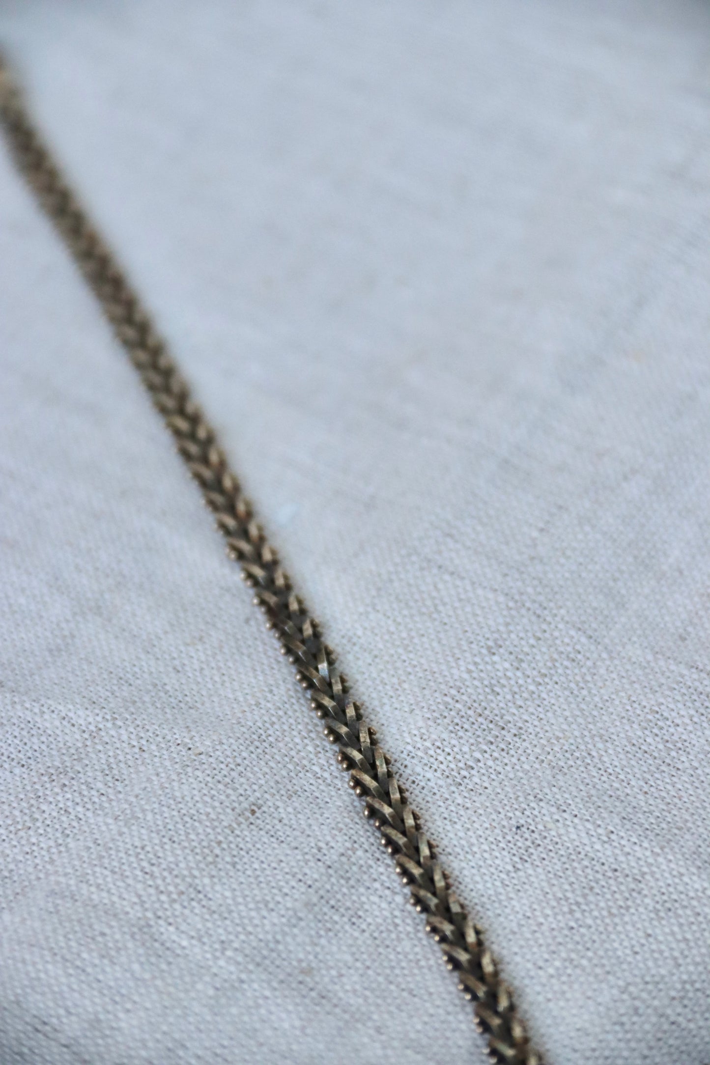 sterling silver faceted foxtail bracelet