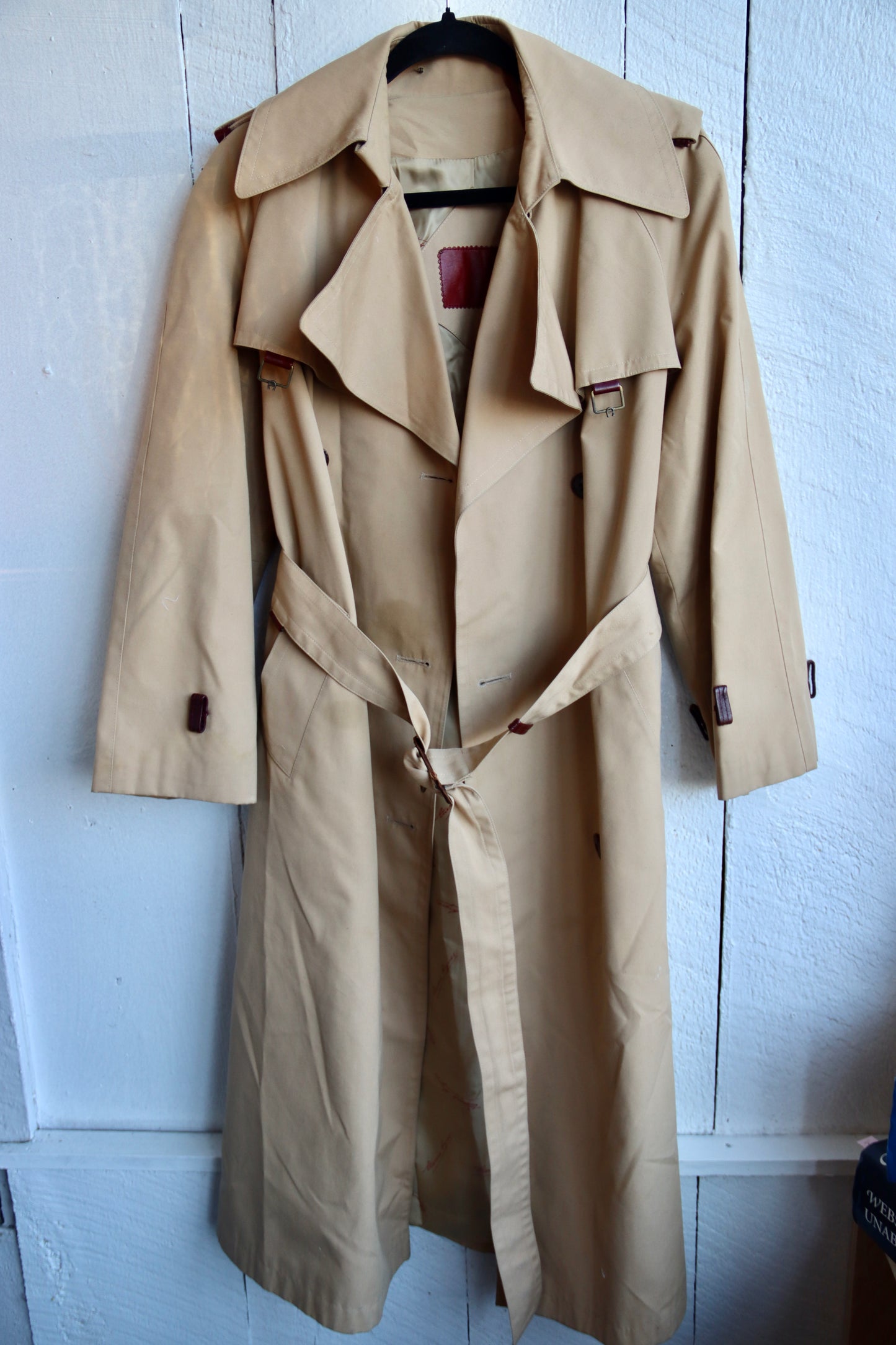 1970s Etienne Aigner Double-Breasted Trench Coat - as is