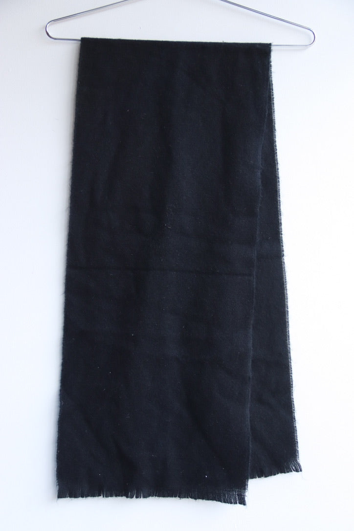Black Wool Scarf