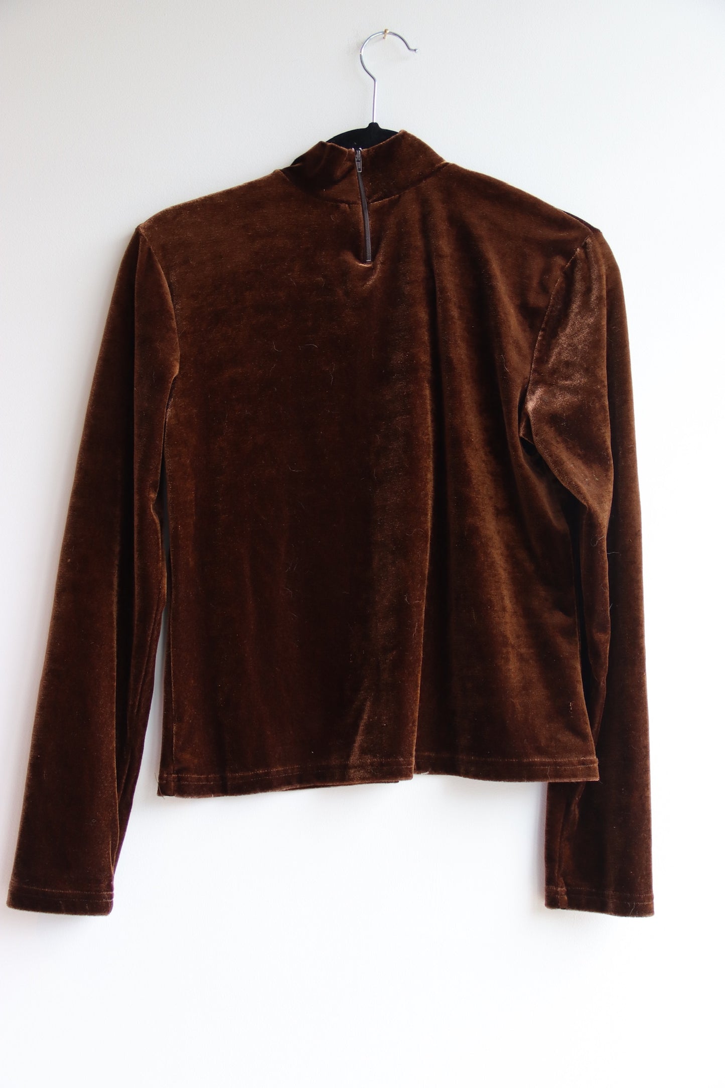 Brown Velvet Top