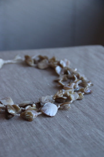 Mother of Pearl Multi Strand Beaded Necklace