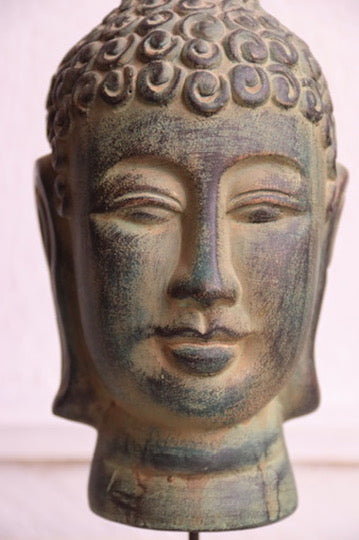 Ceramic Buddha Bust Sculpture