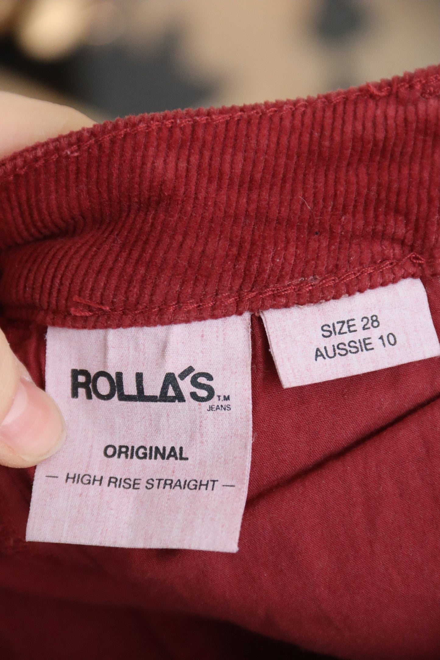 Rolla’s Red Corduroy Jean Pants