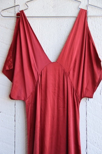 Red Flowy Dress