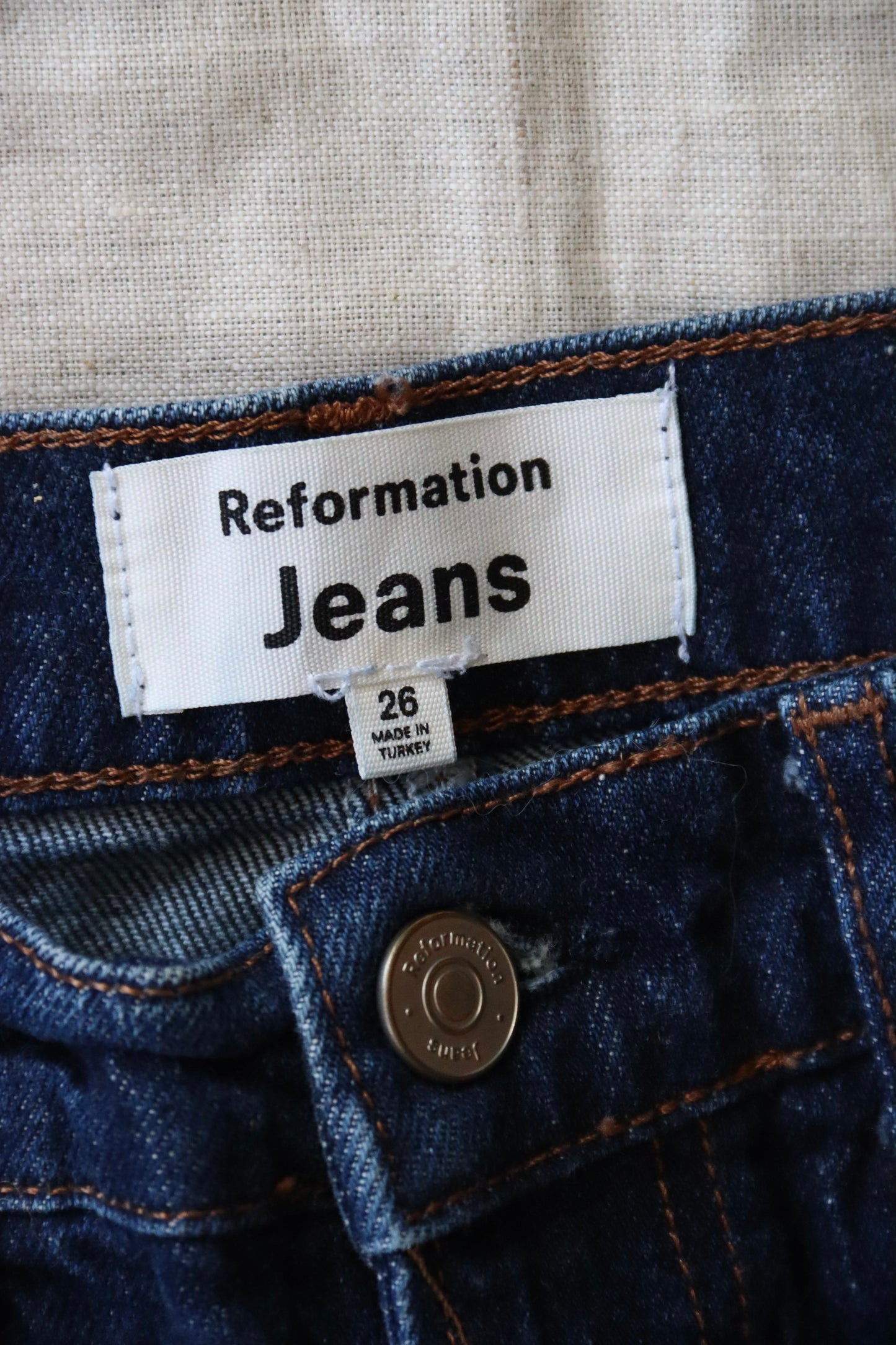 Reformation Dark Wash Jeans