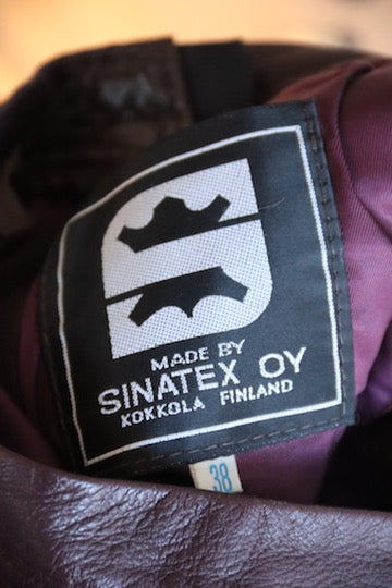Sinatex Oy Maroon Leather Pants