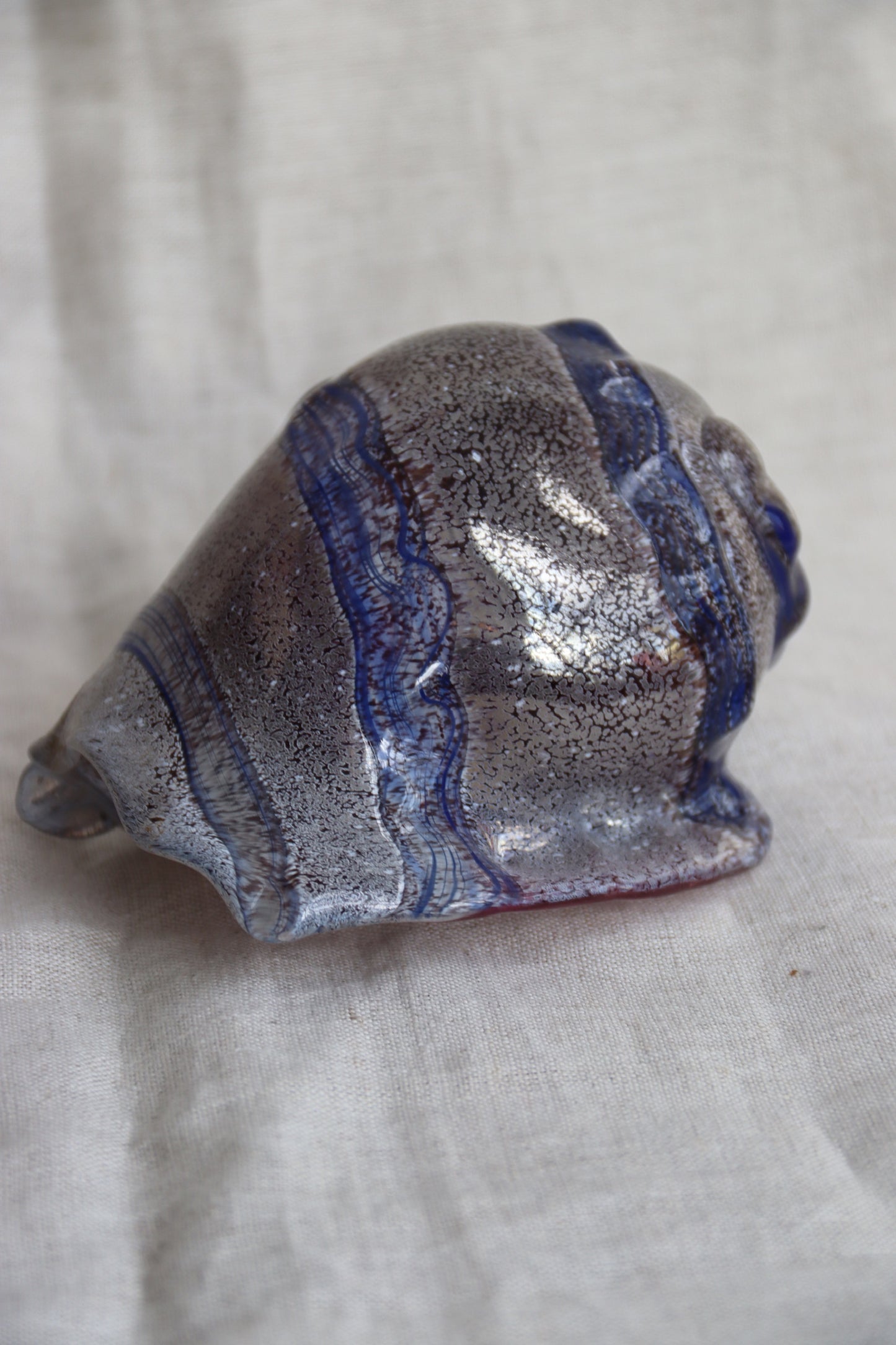 Handmade Glass Seashell Paperweight