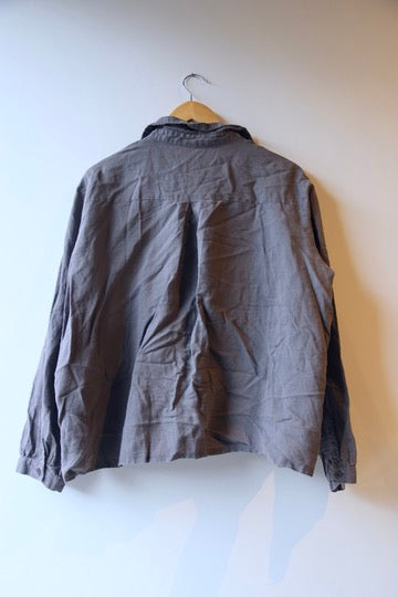 Grey Linen Top