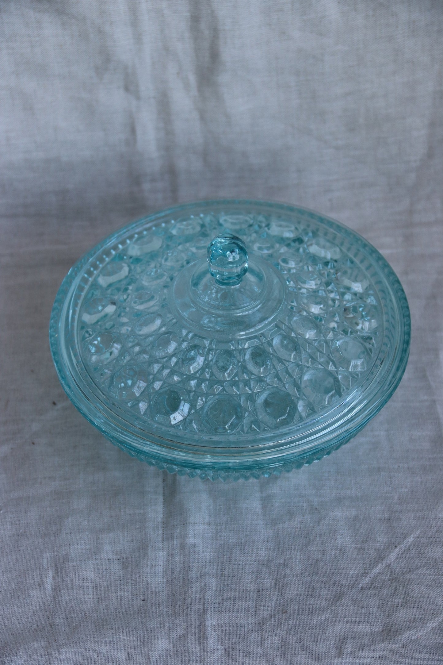 Anchor Hocking Blue Lidded Bowl