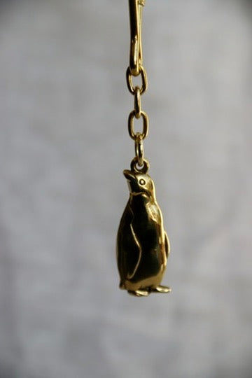 Vintage Brass Sea Animal Keychains