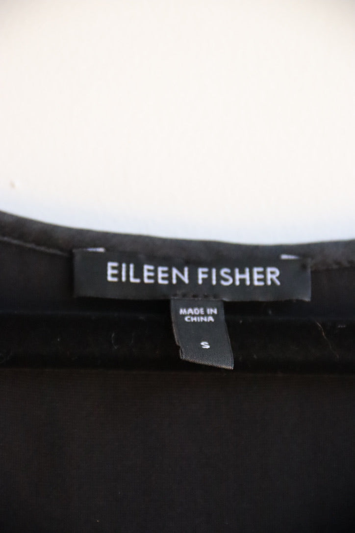 Eileen Fisher Black Velvet Top