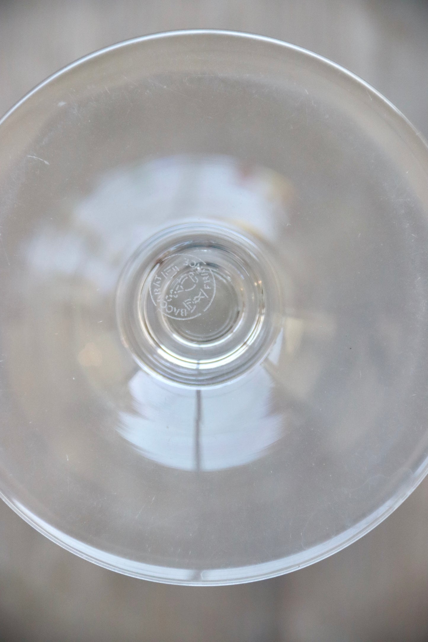 Set of 5 Baccarat crystal stemware