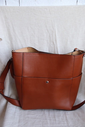 Ruoxin Choo Brown Bag with Pouch