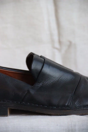Vince Black Leather Loafers - 10