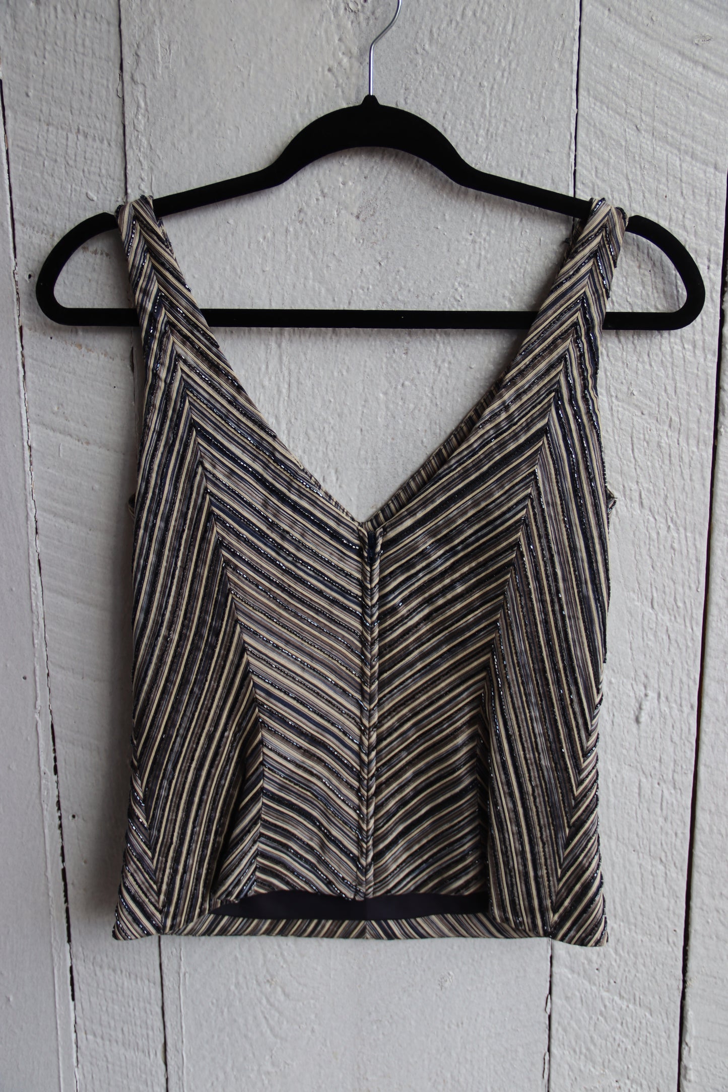 Carmen Marc Valvo Beaded Top