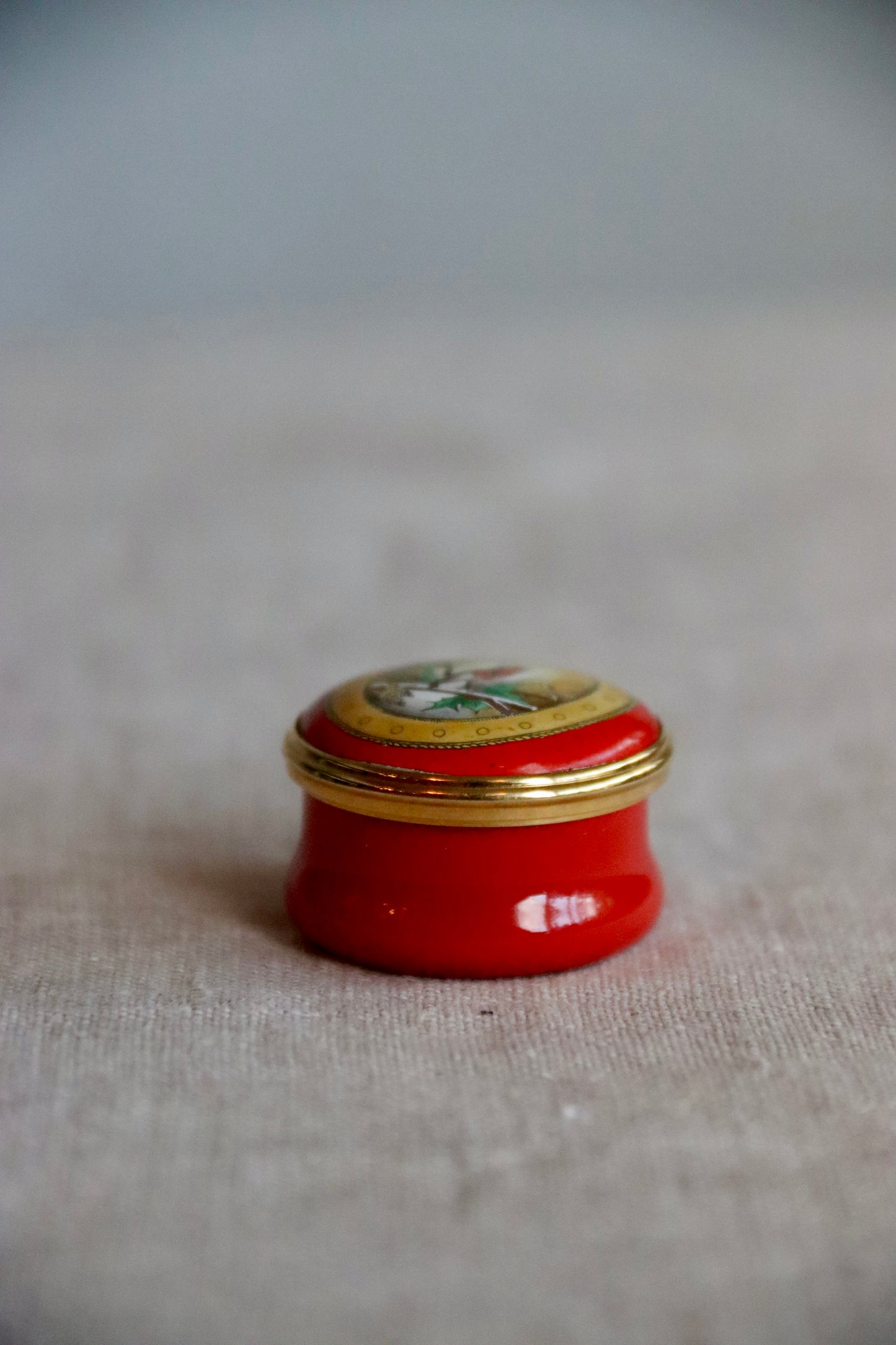 Halcyon Days Robin Enamel Box