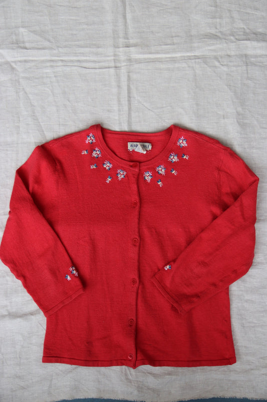 Vintage Aeropostale Red Beaded Sweater