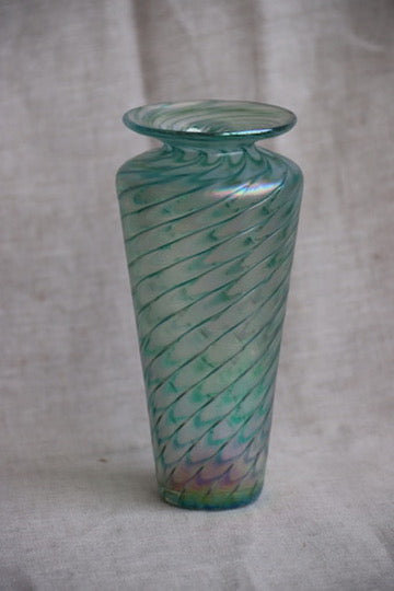 Swirled Art Glass Vase