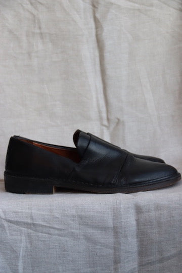 Vince Black Leather Loafers - 10