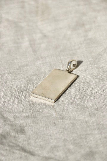 Sterling Silver Amber Mosaic Pendant