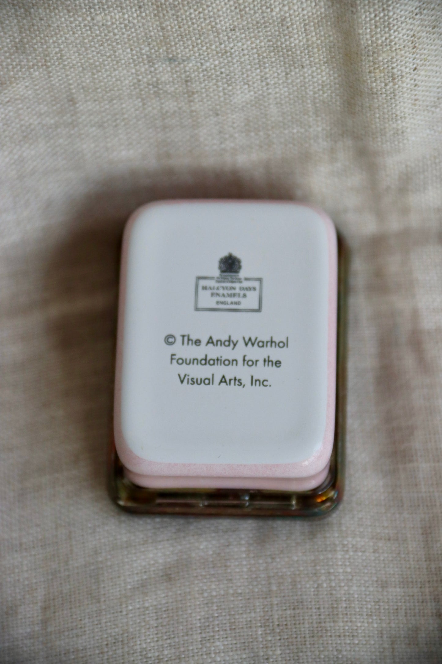 Halcyon Days Andy Warhol Christmas Baubles Enamel Box