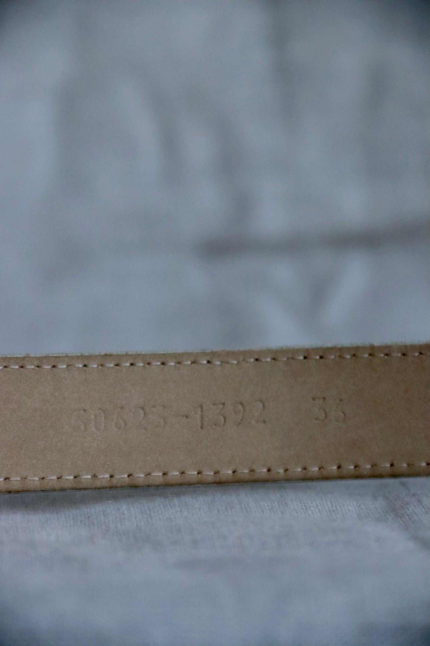 Vintage Escada Mint Green Grey Suede Belt - 36