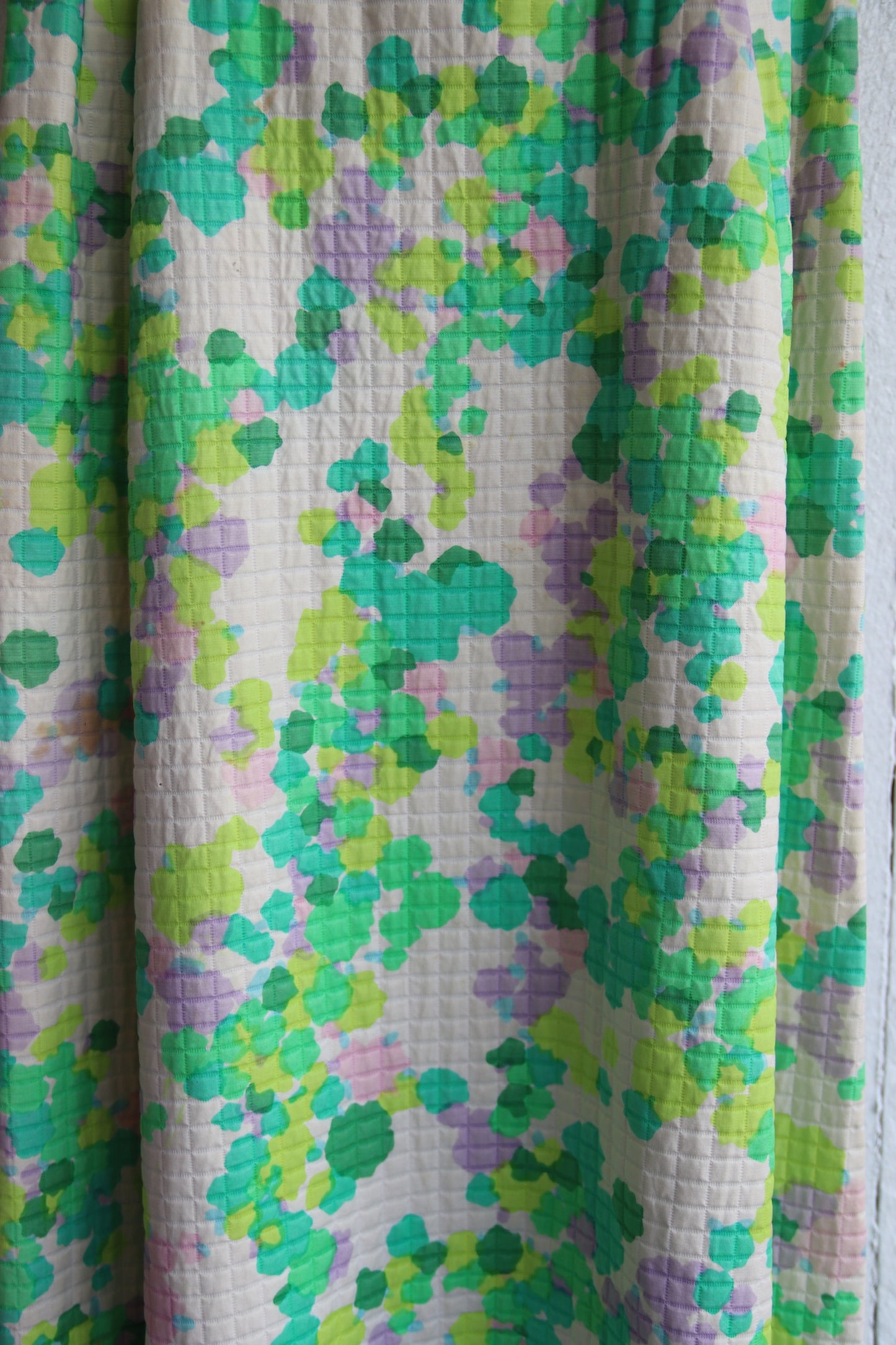 Harold Grant Green Quilt Maxi Dress - 1970s