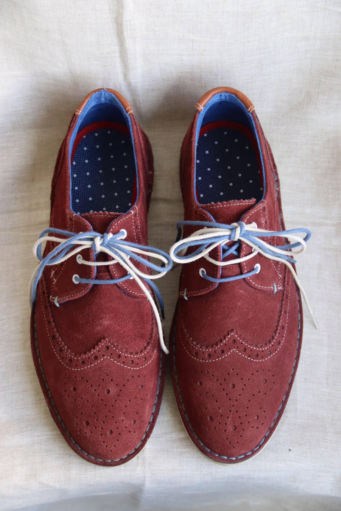 Ted Baker Maroon Suede Dress Shoes - 8.5