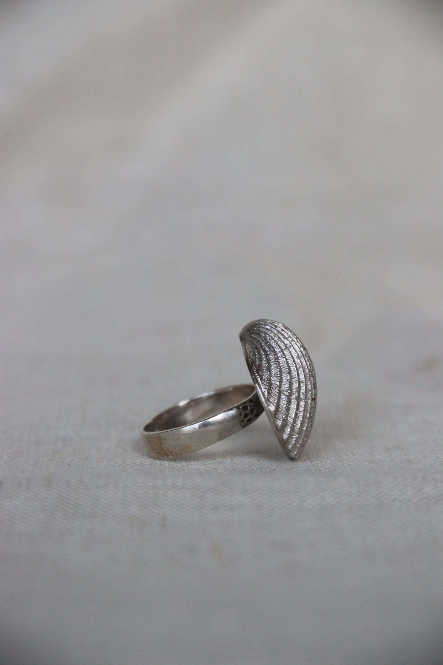Sterling Silver Shell Ring