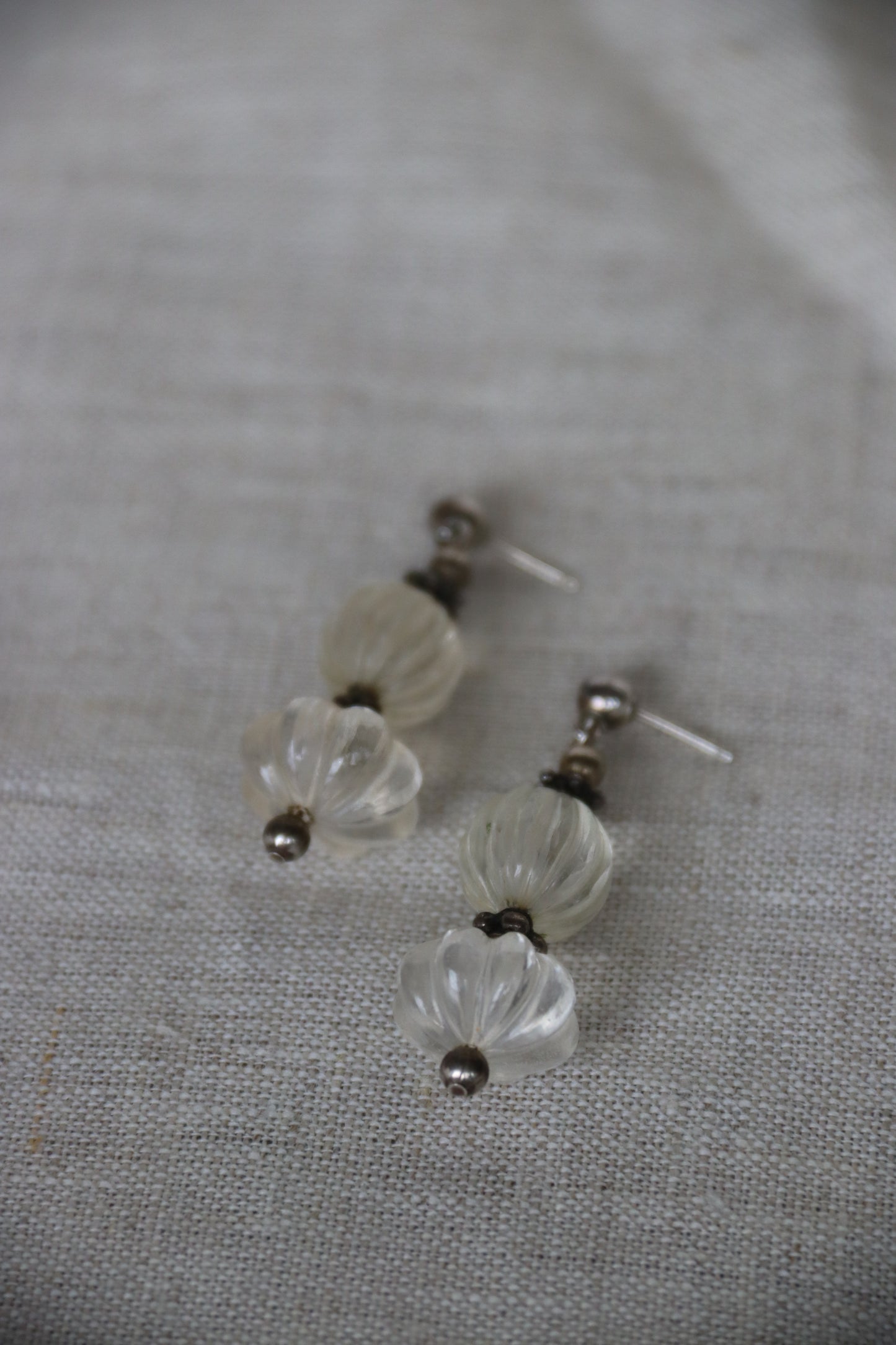 Sterling Silver and Rock Crystal Earrings