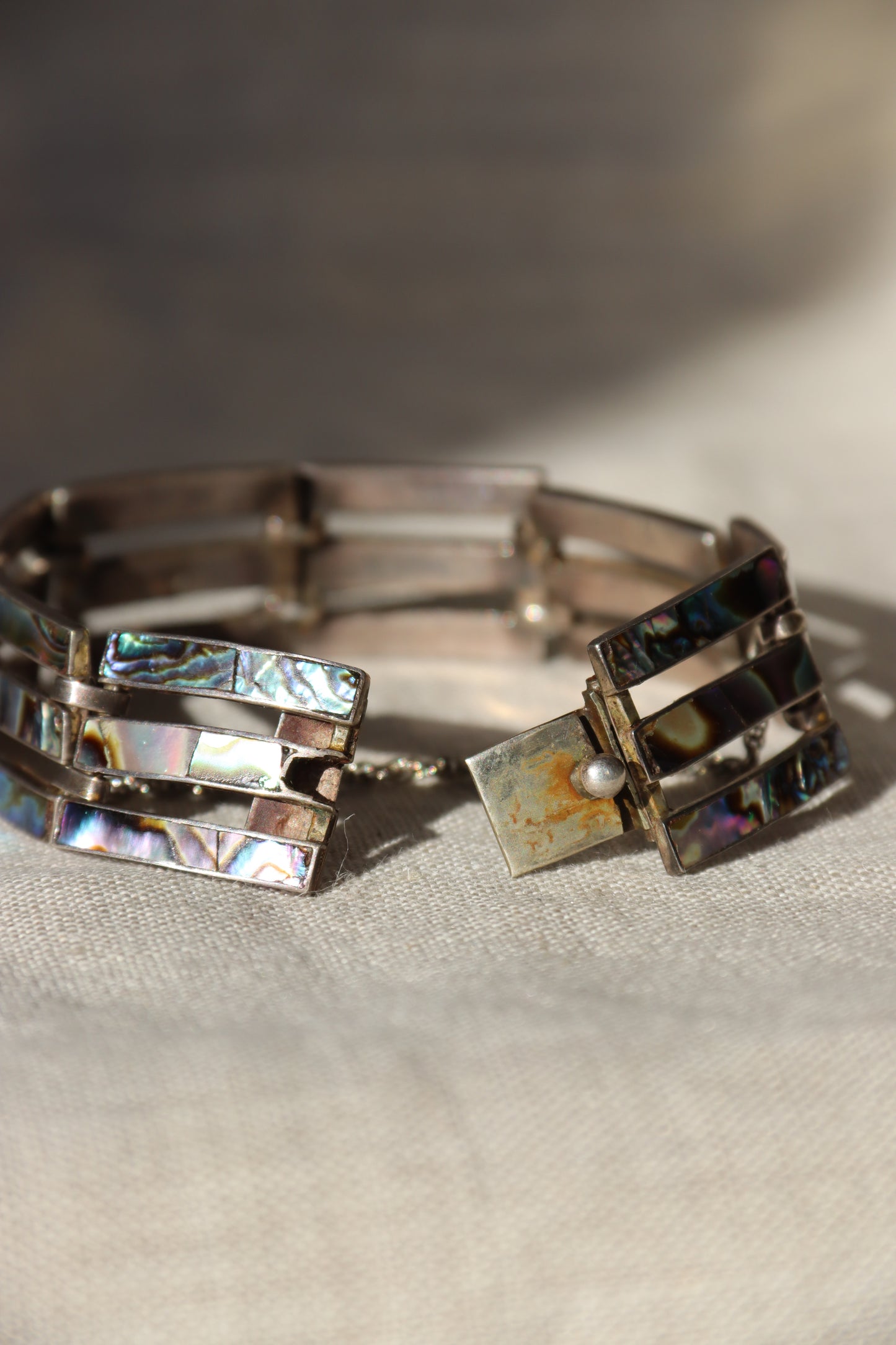 Sterling Silver Abalone Bracelet