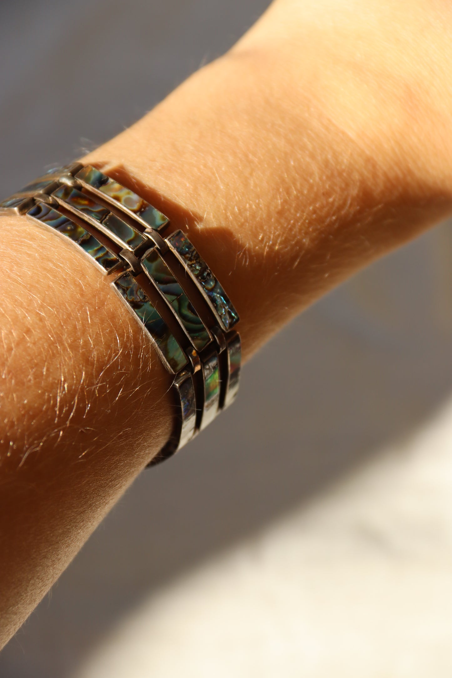 Sterling Silver Abalone Bracelet
