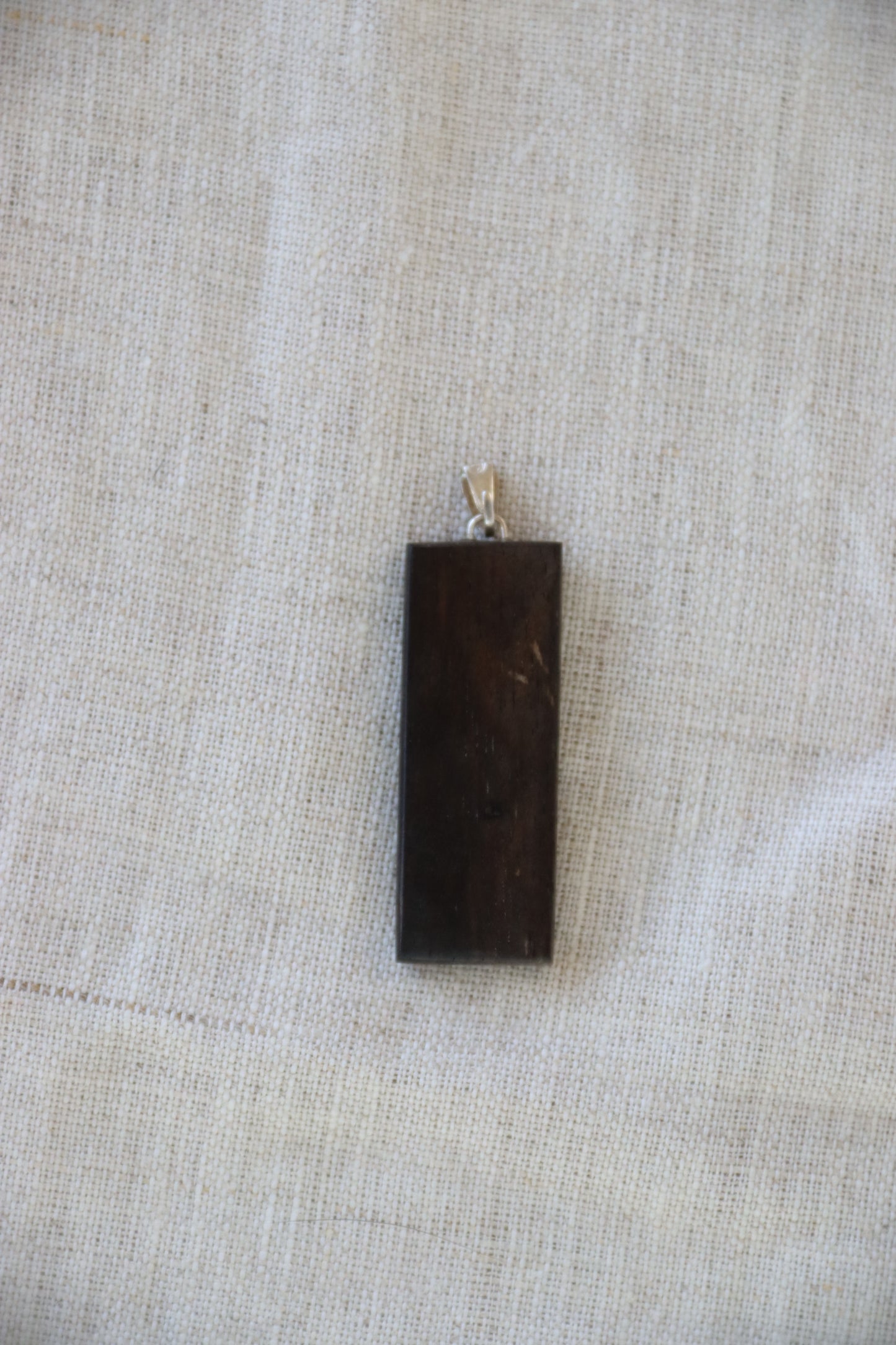 Sterling Silver Wooden Lizard Pendant
