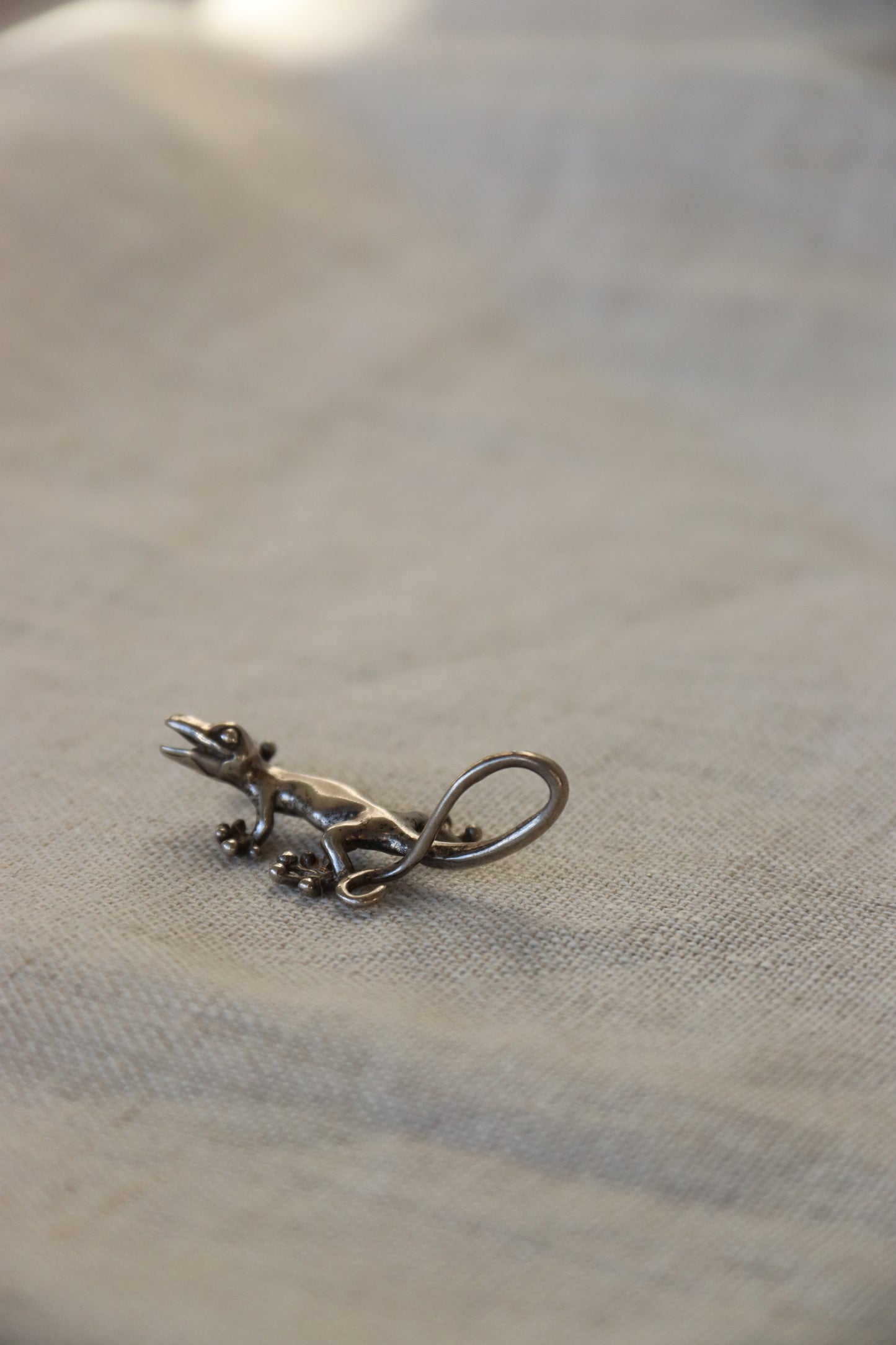 Sterling Silver Lizard Pendant