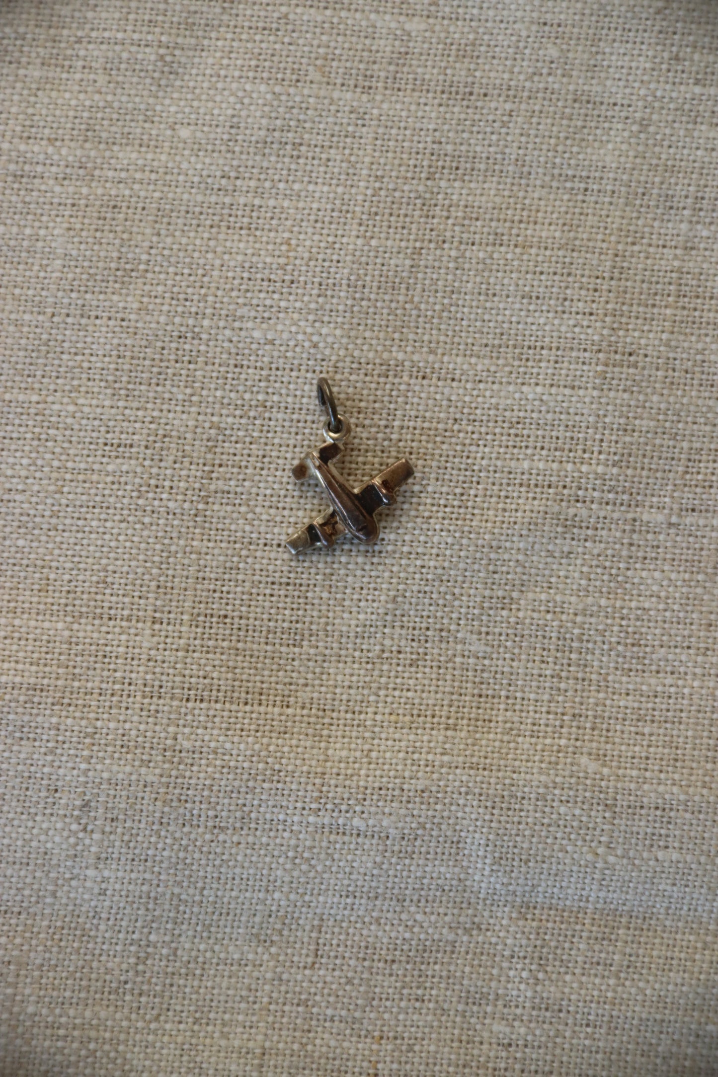 Sterling Silver Mini Airplane Pendant