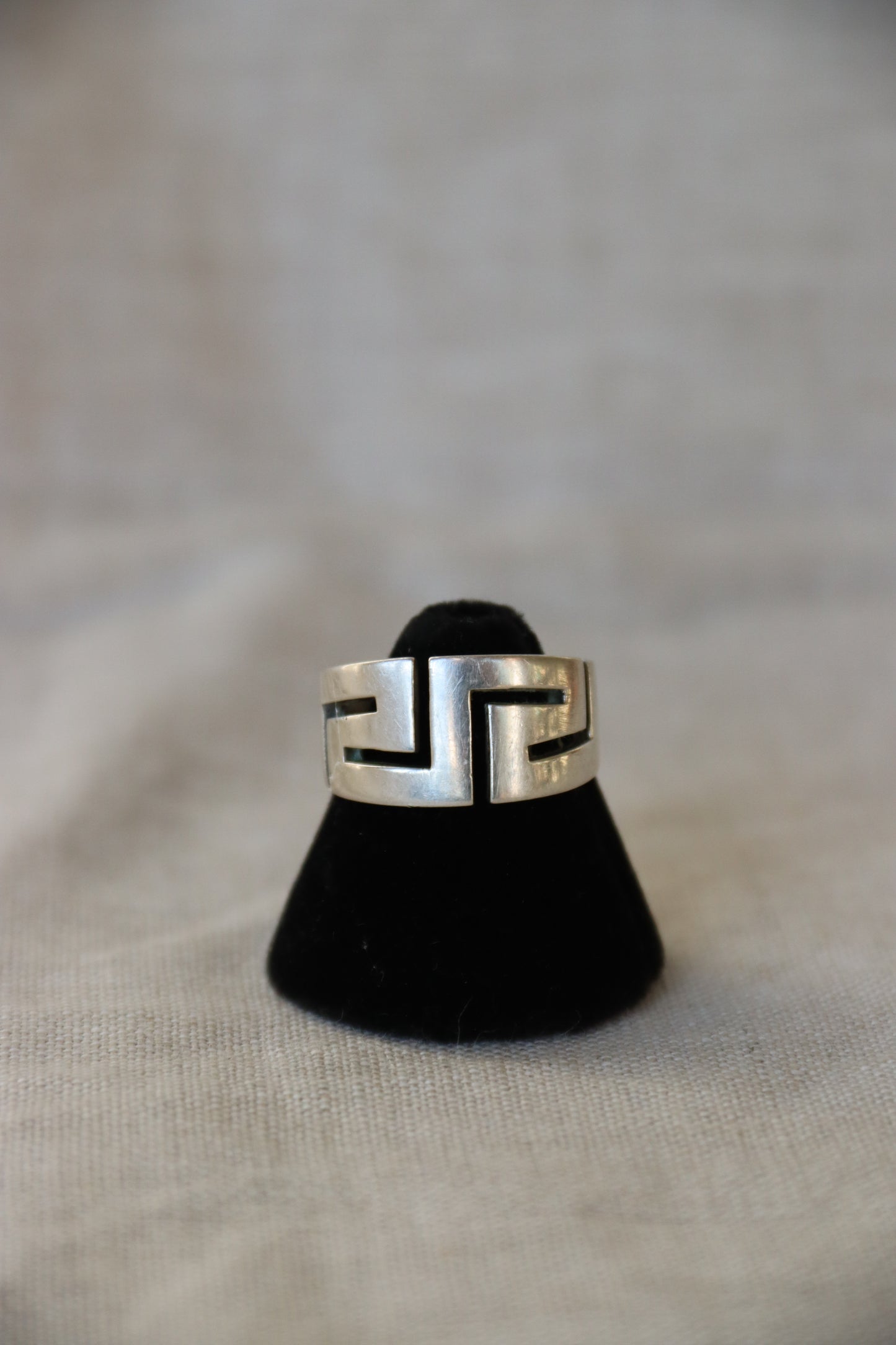 Sterling Silver Geometric Ring